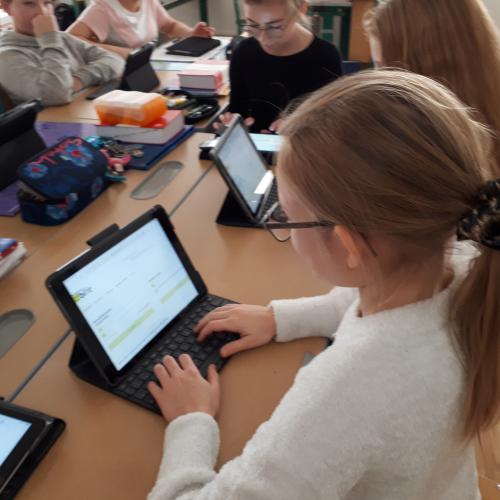 Tableteinsatz in der 2B