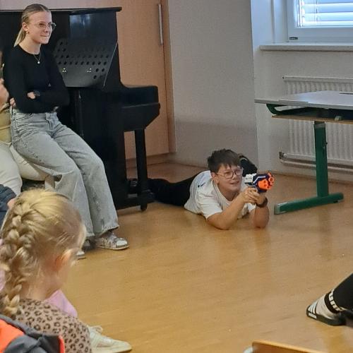 A boy alone at home!