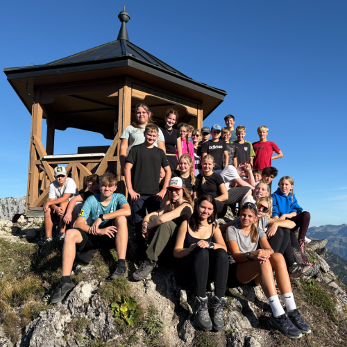 Klassenfoto am Stripsenkopf
