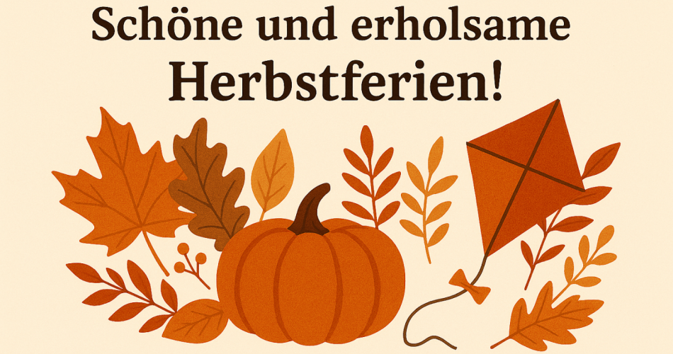 Schöne und erholsame Herbstferien!